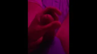 Hairy femboy jerking off