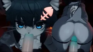 POV Horny femboy shark cant hide his love for cock...