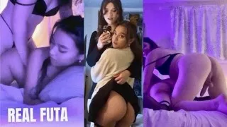 Trans Babe Does Anal with Bisexual GF • Amateur Couple