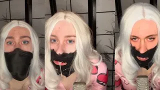 ASMR teen sucking and moaning femboy