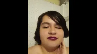 How about my lipstick and hair? I'm a cute femboy