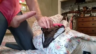 Nasty Old Trans-GIRL loves to play girly penis time in SPANDEX