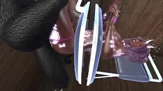 Submissive And Trembling At The Gloryhole, The Femboy Reached An Intense Anal Orgasm.