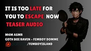 Goth femboy beats you with a frying pan - TEASER AUDIO