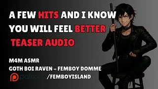 Goth Femboy punishes you with his favourite toy