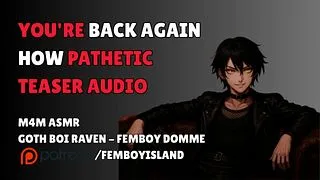 Edge For Me Goth Femboy Audio - TEASER AUDIO