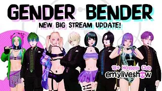 EmyLiveShow Gender Bender Femboy Stream Update: Chastity, Pegging, Femdom, Maledom - Hentai VTubers