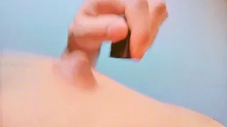 sexy femboy sissy twink in sexy thong g string smooth fit abs huge hard nipple play clamps suckers