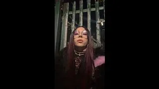 Kinky transfem risky piss on public