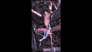 Rubber Doll Femboy Anal Creampie With Sex Machine