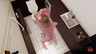 Yaoi - Two Femboys Fucking in a public toilet