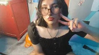 Trans girl plays with her small penis