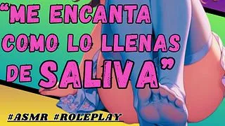 TINY TRANS GIRL CHOKES YOU WITH HER DICK - ASMR roleplay in Spanish