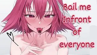 Femboy sucks you in public during date | Femboy ASMR [blowjob]