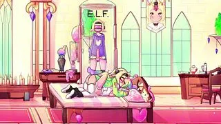 Max the Elf - Femboy Elf Corruption and Futanari Gangbang | 2D Hentai Side-Scroller