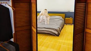 Yaoi - sexy Femboy is fucked by his father's friend